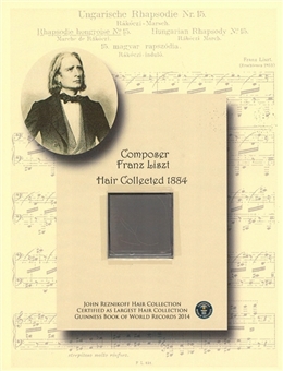 Franz Liszt Hair Display (University Archives LOA)
